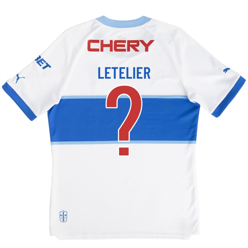 Bambino Maglia Nicolás Letelier #0 Bianco Kit Gara Home 2023/24 Maglietta