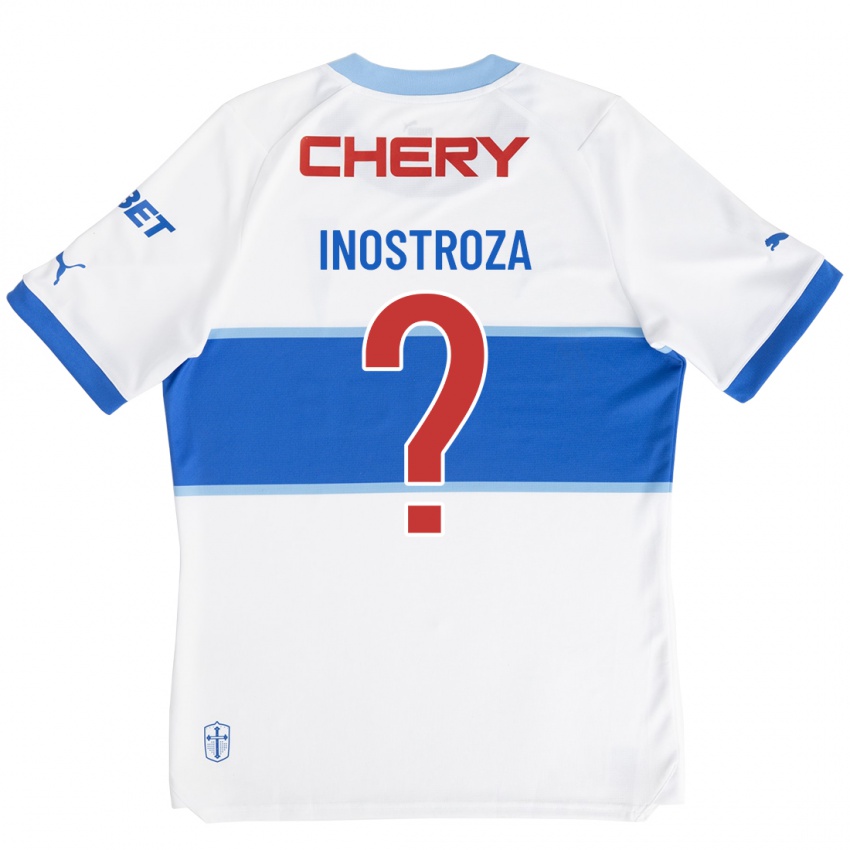 Bambino Maglia Fernando Inostroza #0 Bianco Kit Gara Home 2023/24 Maglietta