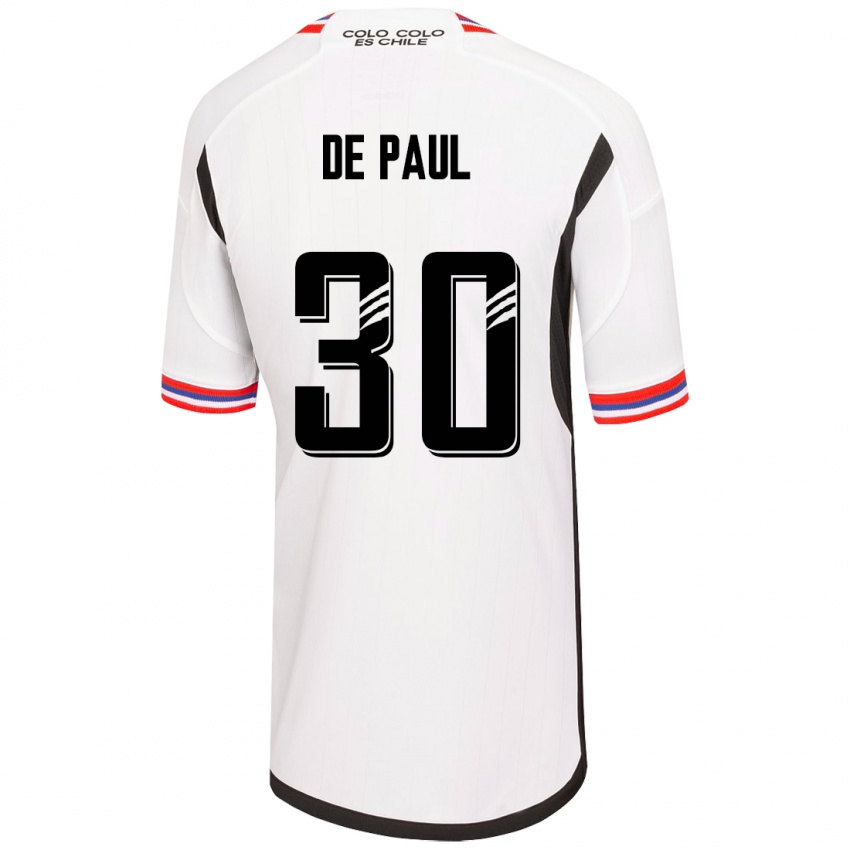 Bambino Maglia Fernando De Paul #30 Bianco Kit Gara Home 2023/24 Maglietta