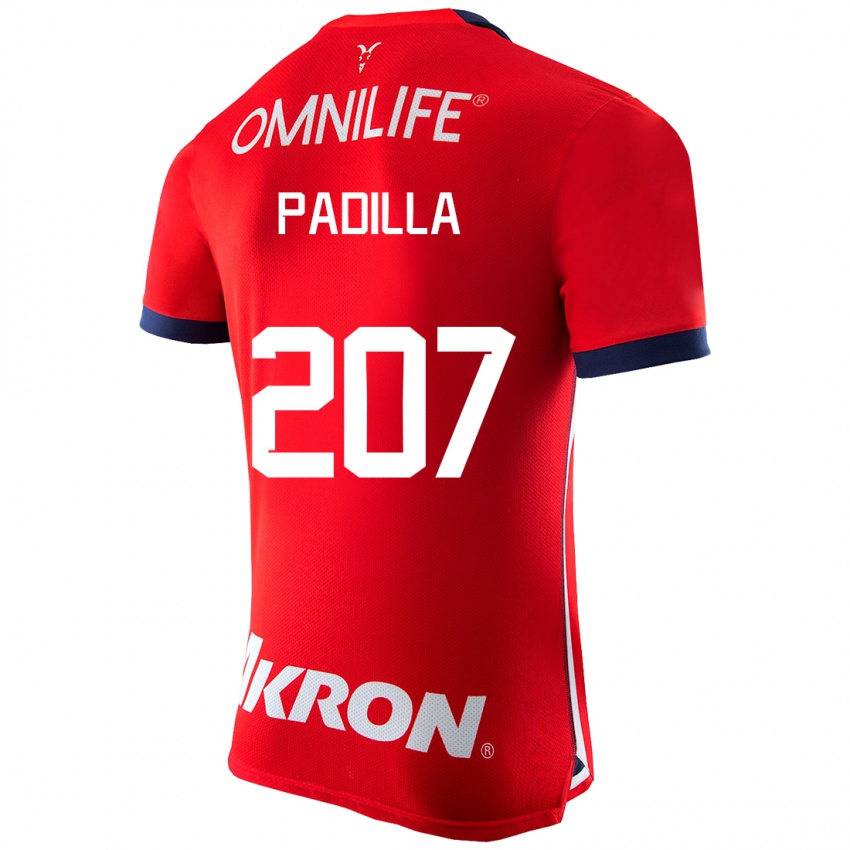Bambino Maglia Yael Padilla #207 Rosso Kit Gara Home 2023/24 Maglietta