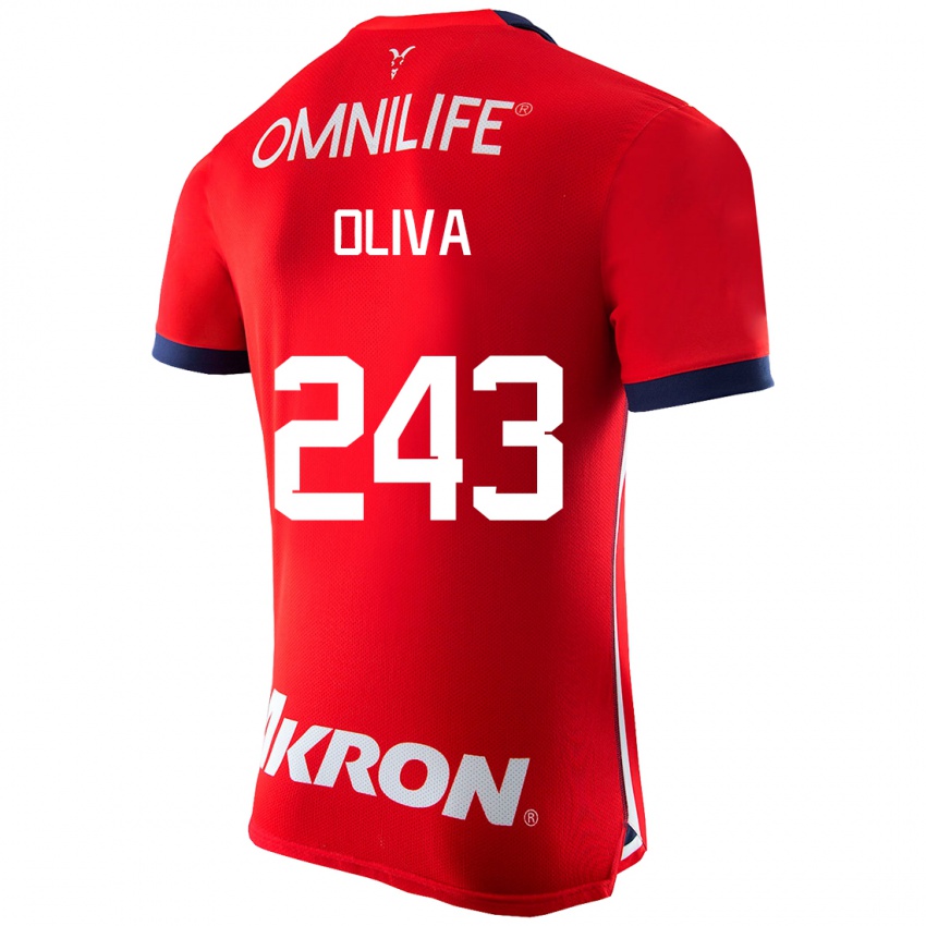 Bambino Maglia Diego Oliva #243 Rosso Kit Gara Home 2023/24 Maglietta