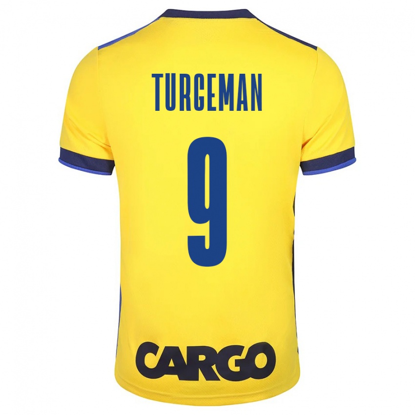 Bambino Maglia Dor Turgeman #9 Giallo Kit Gara Home 2023/24 Maglietta