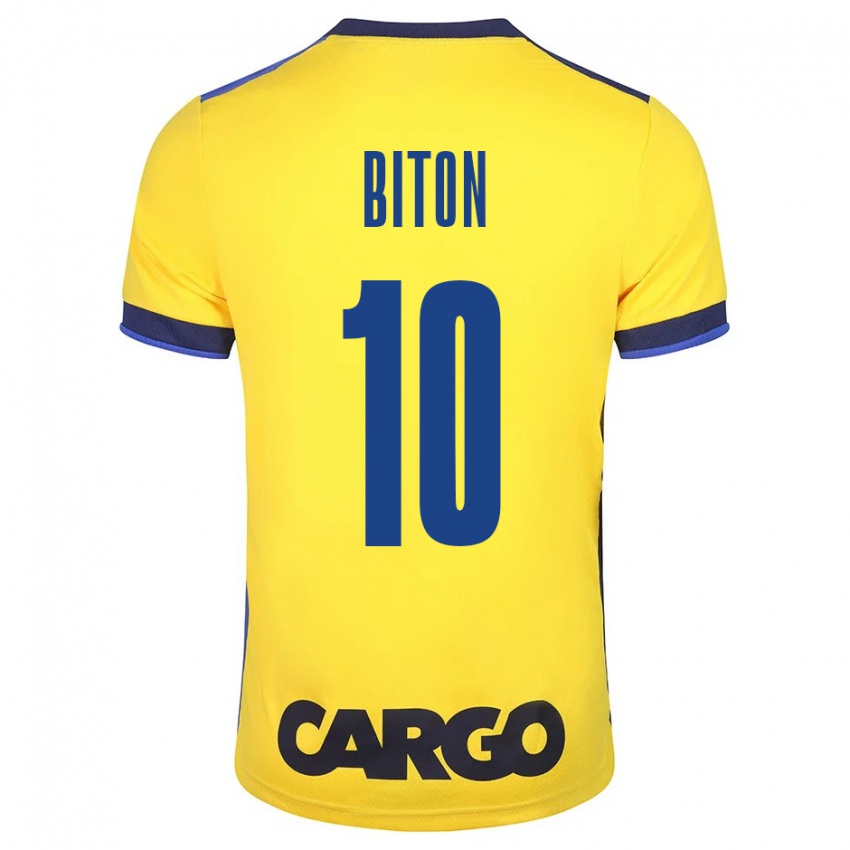 Bambino Maglia Dan Biton #10 Giallo Kit Gara Home 2023/24 Maglietta