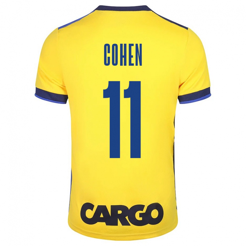 Bambino Maglia Yonatan Cohen #11 Giallo Kit Gara Home 2023/24 Maglietta