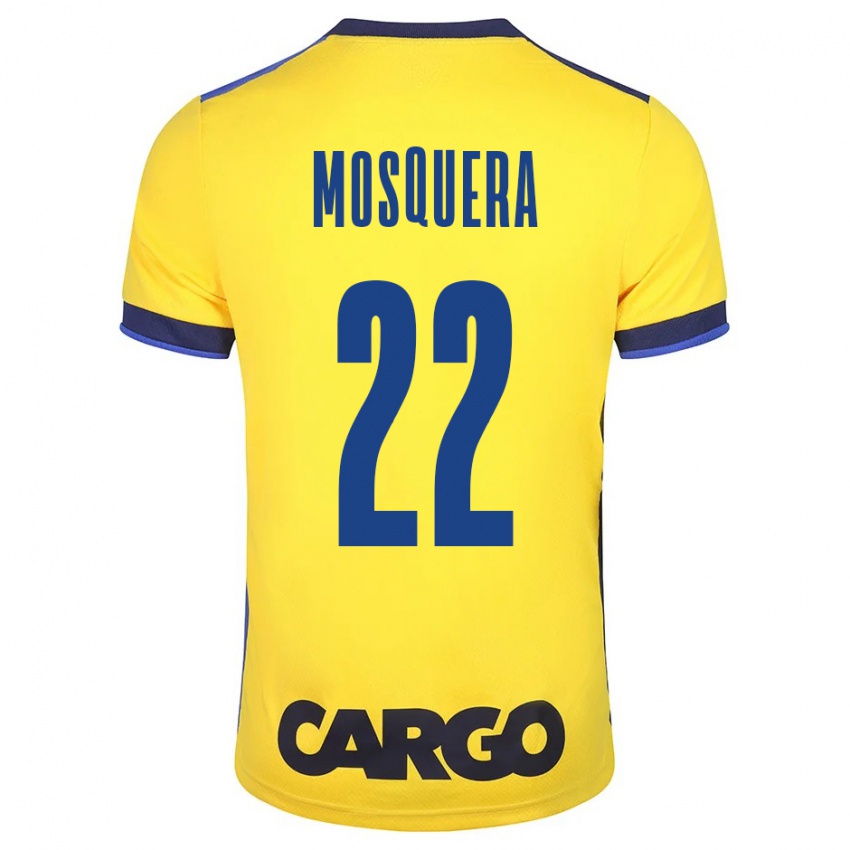 Bambino Maglia Orlando Mosquera #22 Giallo Kit Gara Home 2023/24 Maglietta