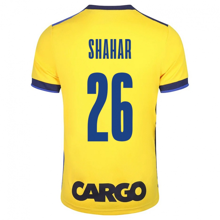 Bambino Maglia Ido Shahar #26 Giallo Kit Gara Home 2023/24 Maglietta