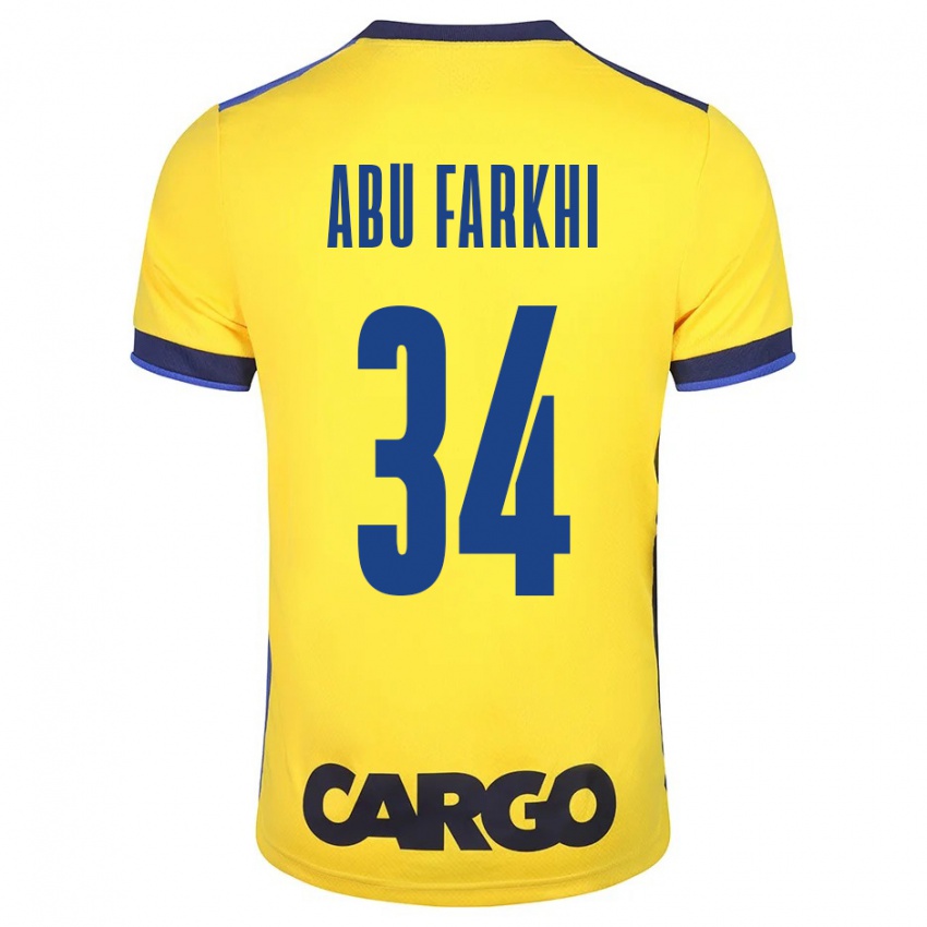 Bambino Maglia Sayed Abu Farkhi #34 Giallo Kit Gara Home 2023/24 Maglietta