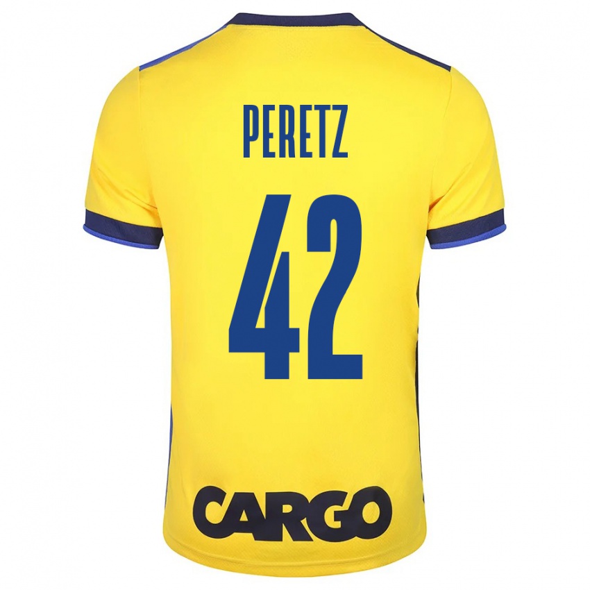 Bambino Maglia Dor Peretz #42 Giallo Kit Gara Home 2023/24 Maglietta