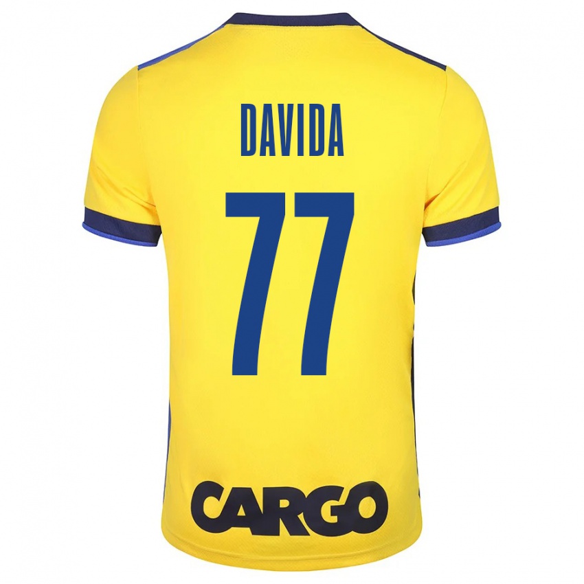 Bambino Maglia Osher Davida #77 Giallo Kit Gara Home 2023/24 Maglietta