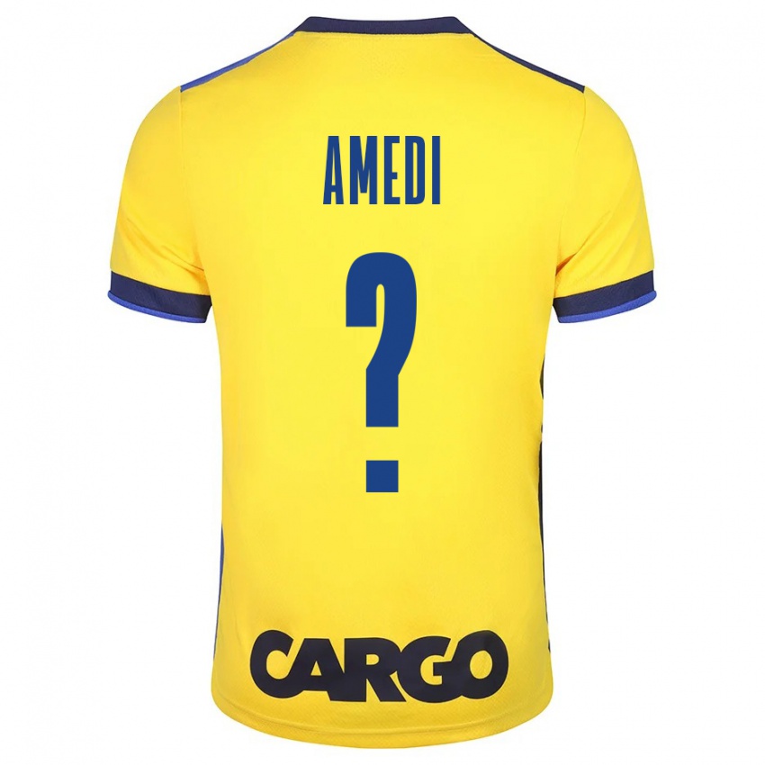 Bambino Maglia Roei Amedi #0 Giallo Kit Gara Home 2023/24 Maglietta