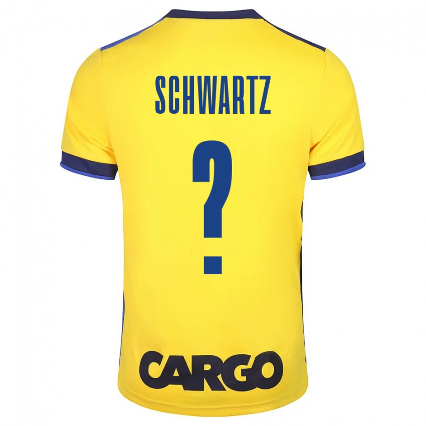 Bambino Maglia Noam Schwartz #0 Giallo Kit Gara Home 2023/24 Maglietta