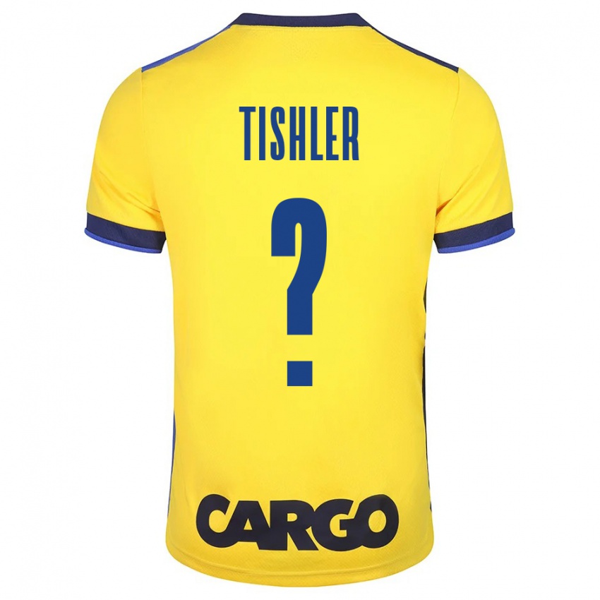 Bambino Maglia Daniel Tishler #0 Giallo Kit Gara Home 2023/24 Maglietta