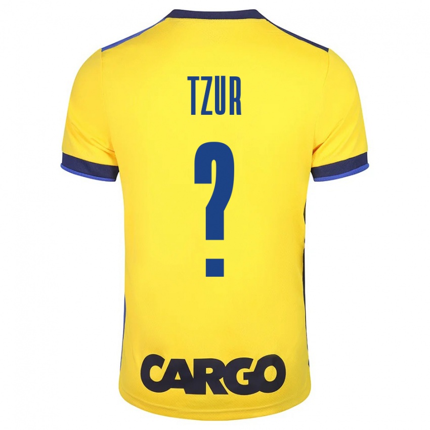 Bambino Maglia Amit Tzur #0 Giallo Kit Gara Home 2023/24 Maglietta