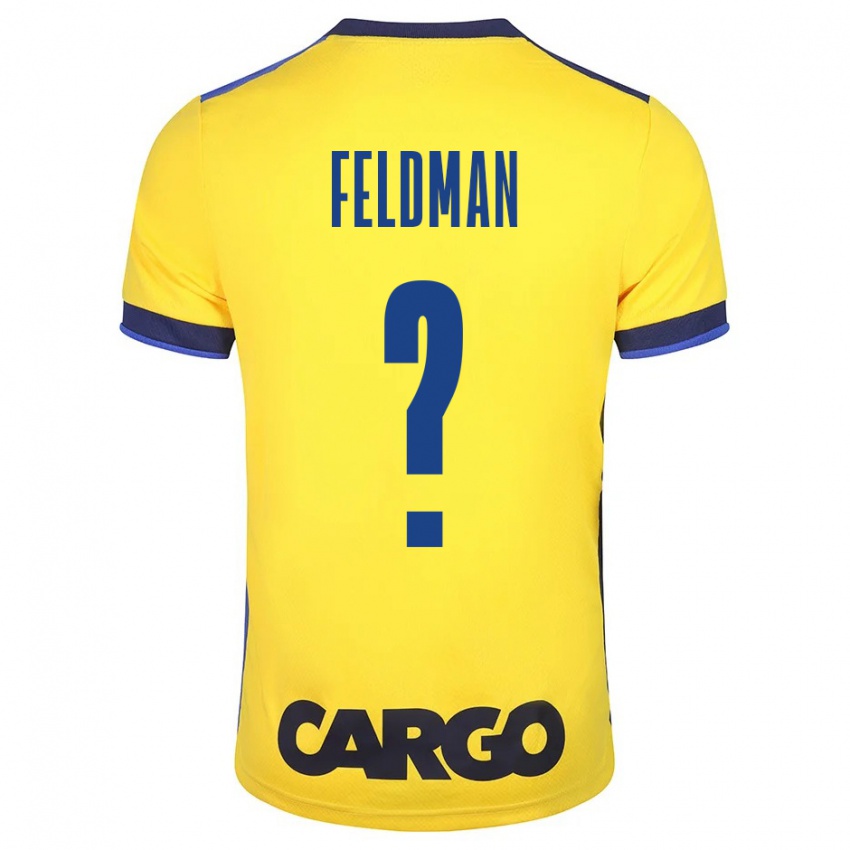 Bambino Maglia Ron Feldman #0 Giallo Kit Gara Home 2023/24 Maglietta