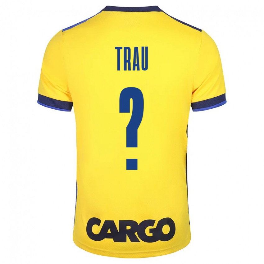 Bambino Maglia Idan Trau #0 Giallo Kit Gara Home 2023/24 Maglietta