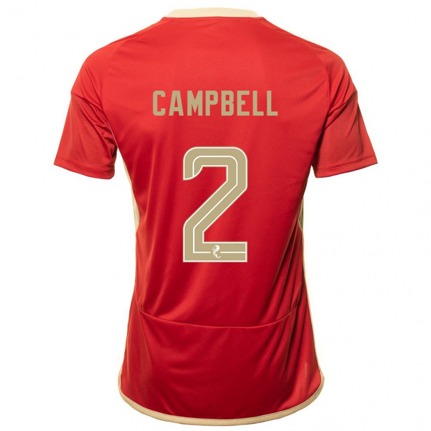 Bambino Maglia Loren Campbell #2 Rosso Kit Gara Home 2023/24 Maglietta