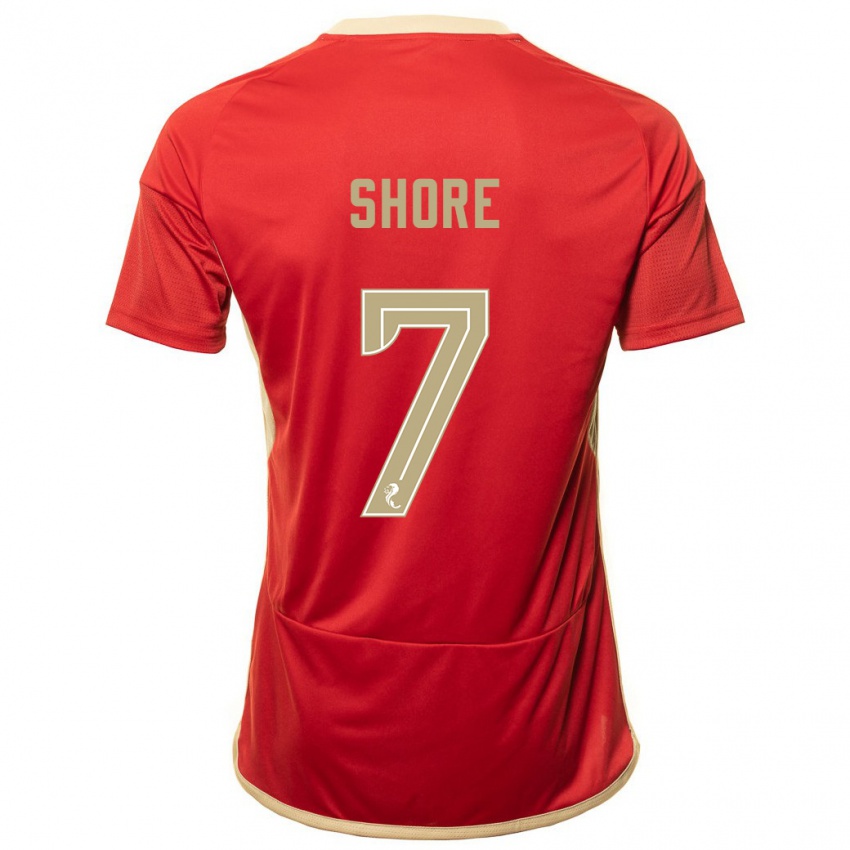 Bambino Maglia Eilidh Shore #7 Rosso Kit Gara Home 2023/24 Maglietta