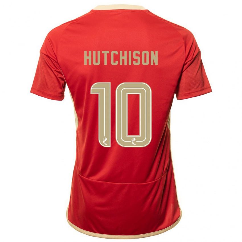 Bambino Maglia Bayley Hutchison #10 Rosso Kit Gara Home 2023/24 Maglietta