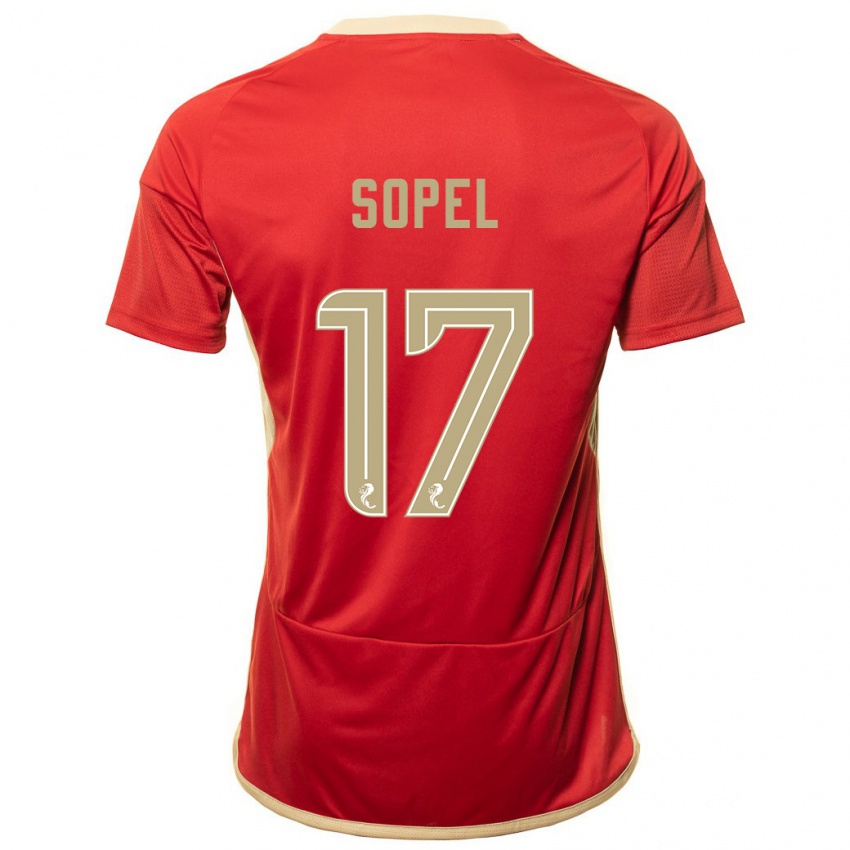 Bambino Maglia Nadia Sopel #17 Rosso Kit Gara Home 2023/24 Maglietta