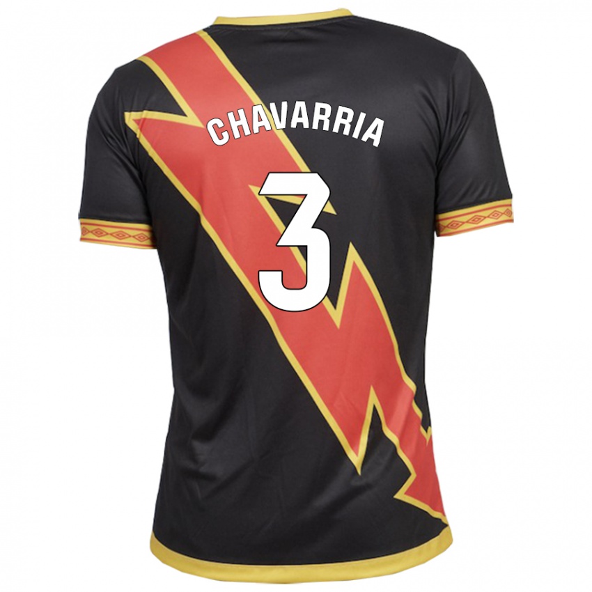 Bambino Maglia Pep Chavarría #3 Nero Kit Gara Away 2023/24 Maglietta