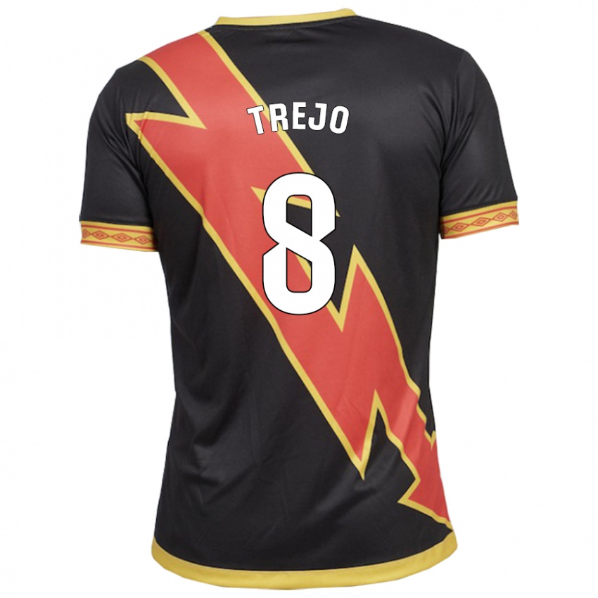 Bambino Maglia Óscar Trejo #8 Nero Kit Gara Away 2023/24 Maglietta