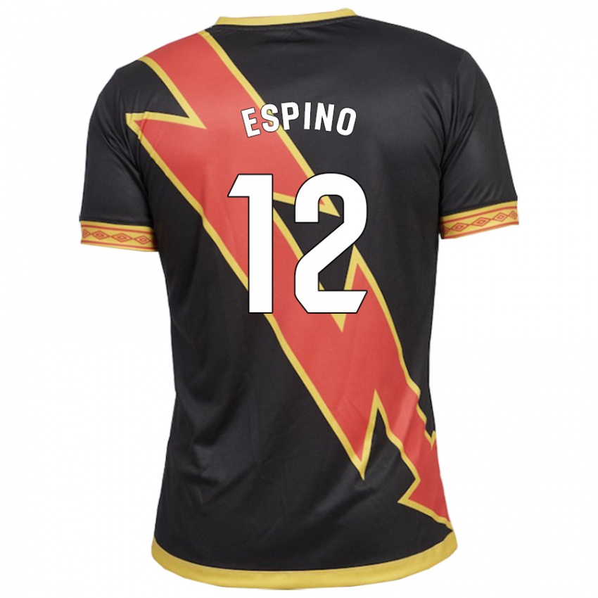 Bambino Maglia Alfonso Espino #12 Nero Kit Gara Away 2023/24 Maglietta