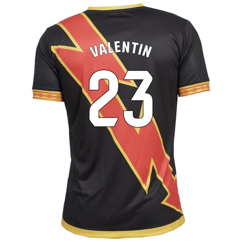 Bambino Maglia Óscar Valentín #23 Nero Kit Gara Away 2023/24 Maglietta