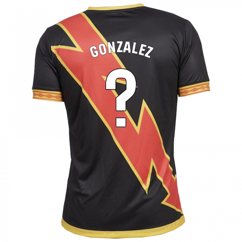 Bambino Maglia Aitor González #0 Nero Kit Gara Away 2023/24 Maglietta