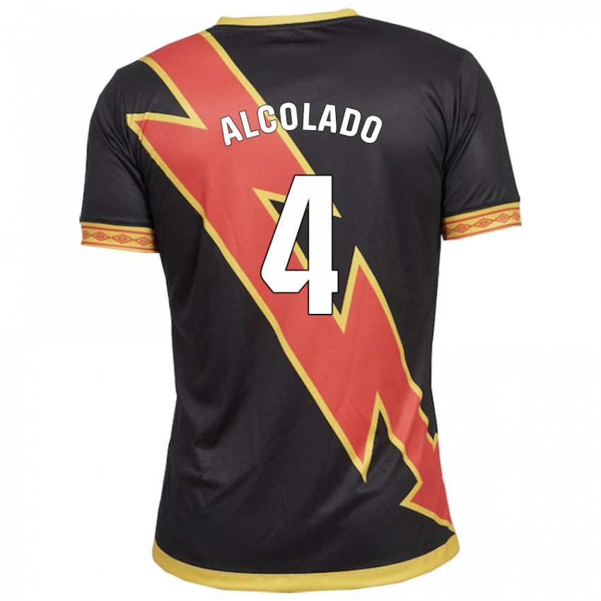 Bambino Maglia Jaime Alcolado #4 Nero Kit Gara Away 2023/24 Maglietta