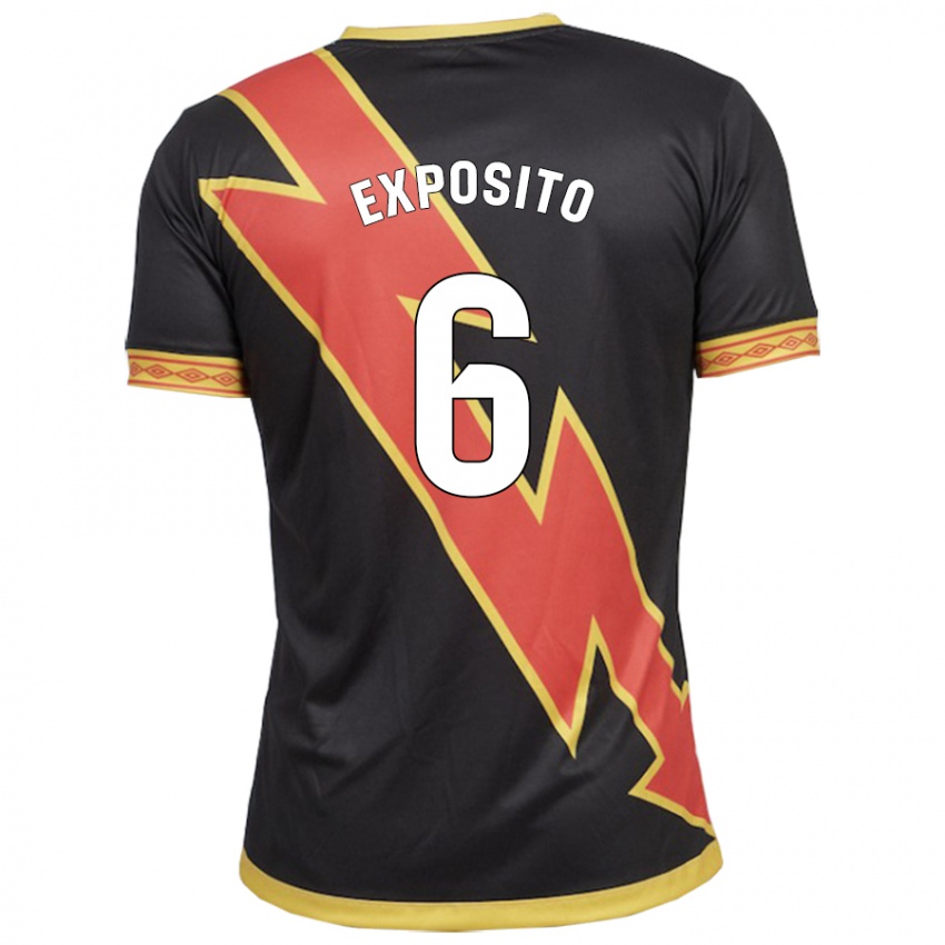 Bambino Maglia Álvaro Expósito #6 Nero Kit Gara Away 2023/24 Maglietta