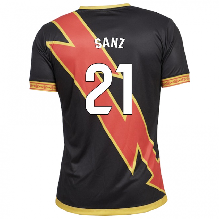 Bambino Maglia Luismi Sanz #21 Nero Kit Gara Away 2023/24 Maglietta