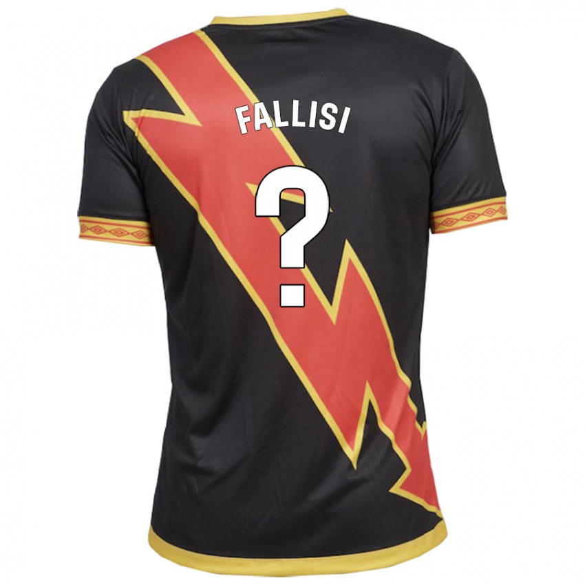 Bambino Maglia Alessandro Fallisi #0 Nero Kit Gara Away 2023/24 Maglietta