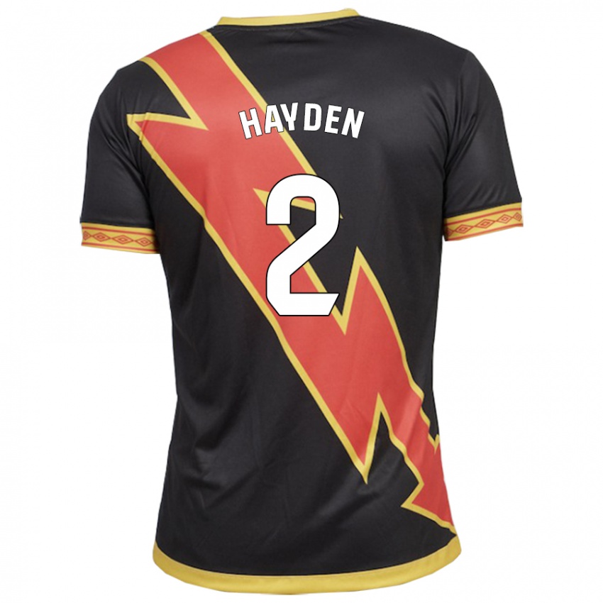 Bambino Maglia Danielle Hayden #2 Nero Kit Gara Away 2023/24 Maglietta