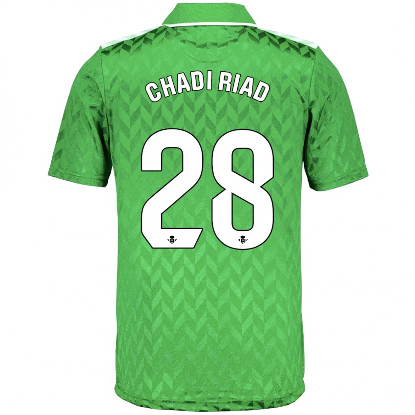 Bambino Maglia Chadi Riad #28 Verde Kit Gara Away 2023/24 Maglietta