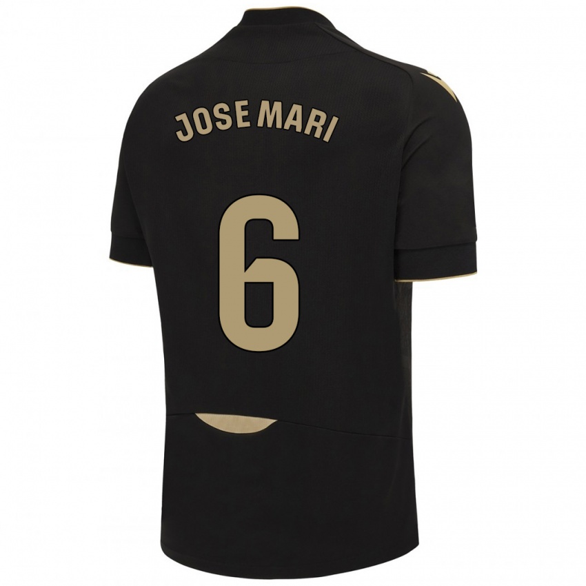 Bambino Maglia José Mari #6 Nero Kit Gara Away 2023/24 Maglietta