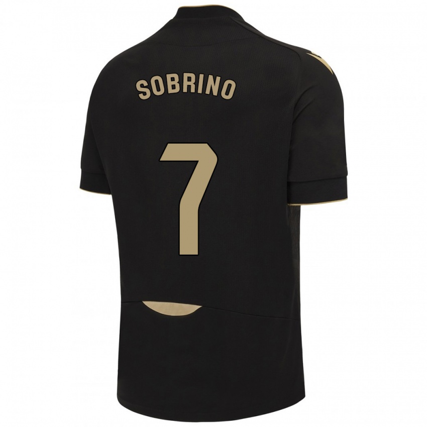 Bambino Maglia Ruben Sobrino #7 Nero Kit Gara Away 2023/24 Maglietta