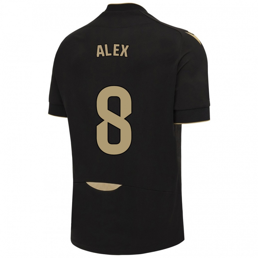 Bambino Maglia Álex Fernández #8 Nero Kit Gara Away 2023/24 Maglietta