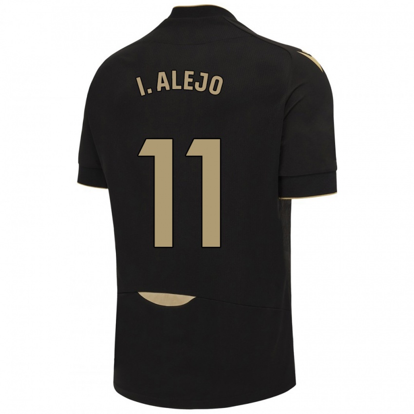 Bambino Maglia Iván Alejo #11 Nero Kit Gara Away 2023/24 Maglietta