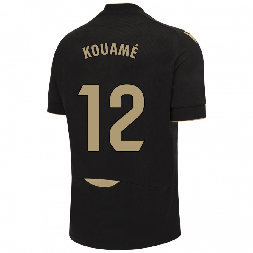 Bambino Maglia Rominigue Kouamé #12 Nero Kit Gara Away 2023/24 Maglietta