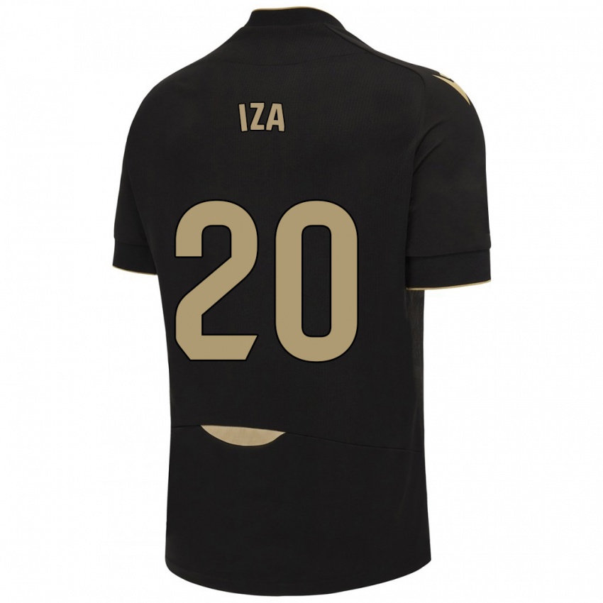 Bambino Maglia Iza Carcelén #20 Nero Kit Gara Away 2023/24 Maglietta