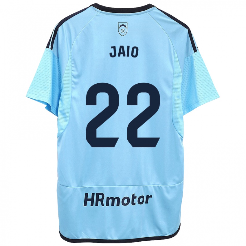 Bambino Maglia Jaione Larraiotz Senosiain #22 Blu Kit Gara Away 2023/24 Maglietta