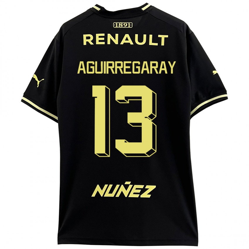 Bambino Maglia Matías Aguirregaray #13 Nero Kit Gara Away 2023/24 Maglietta