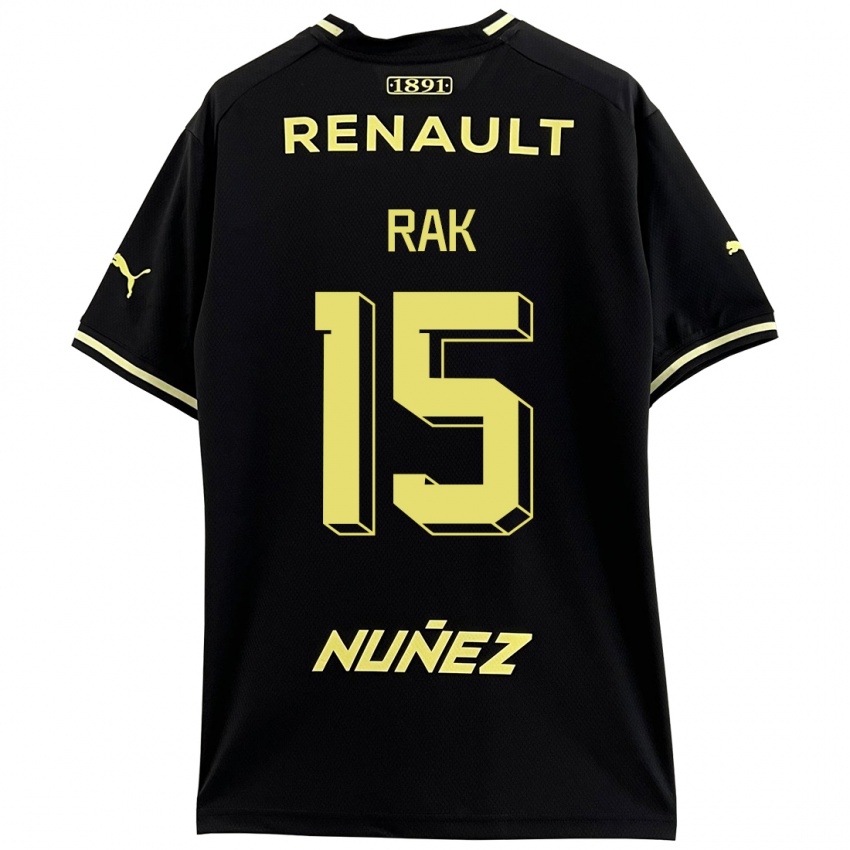 Bambino Maglia Yonatthan Rak #15 Nero Kit Gara Away 2023/24 Maglietta