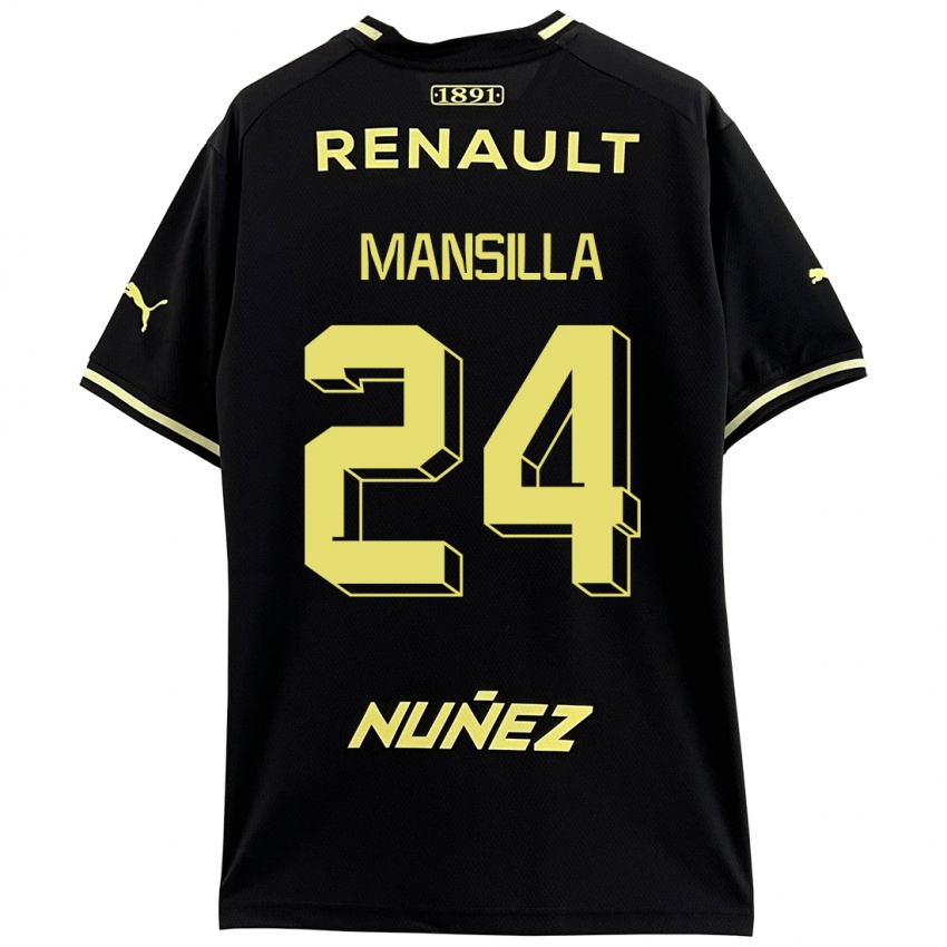 Bambino Maglia Brian Mansilla #24 Nero Kit Gara Away 2023/24 Maglietta