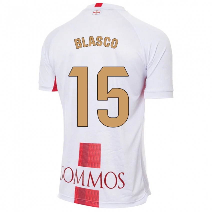 Bambino Maglia Jérémy Blasco #15 Bianco Kit Gara Away 2023/24 Maglietta