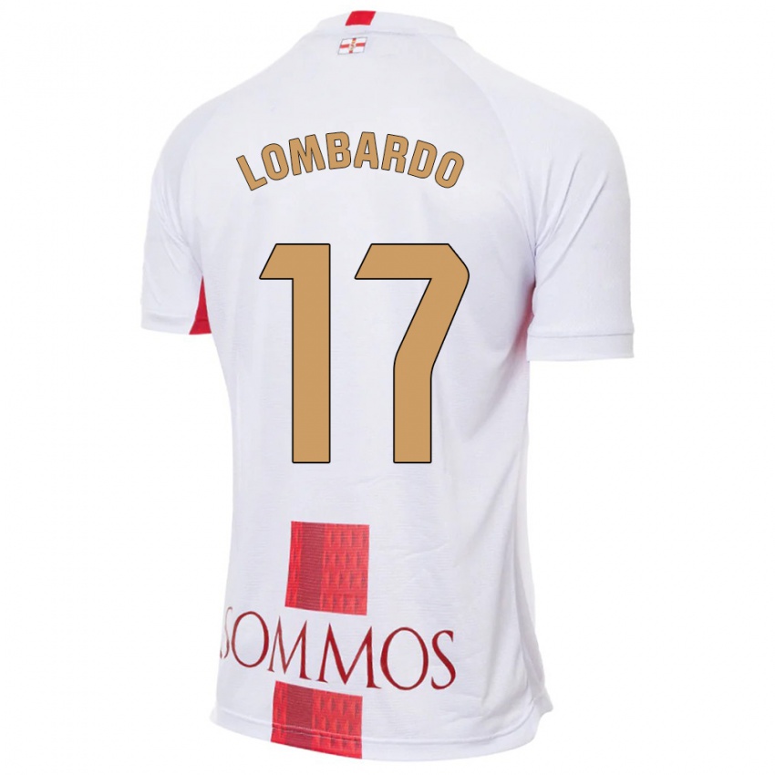 Bambino Maglia Enzo Lombardo #17 Bianco Kit Gara Away 2023/24 Maglietta