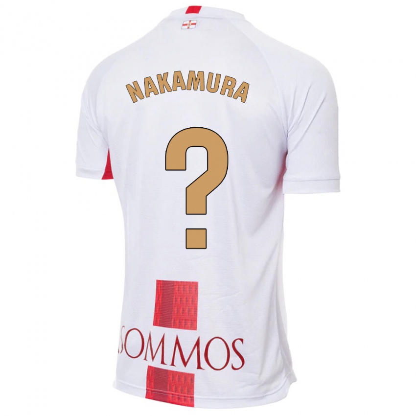 Bambino Maglia Togo Nakamura #0 Bianco Kit Gara Away 2023/24 Maglietta