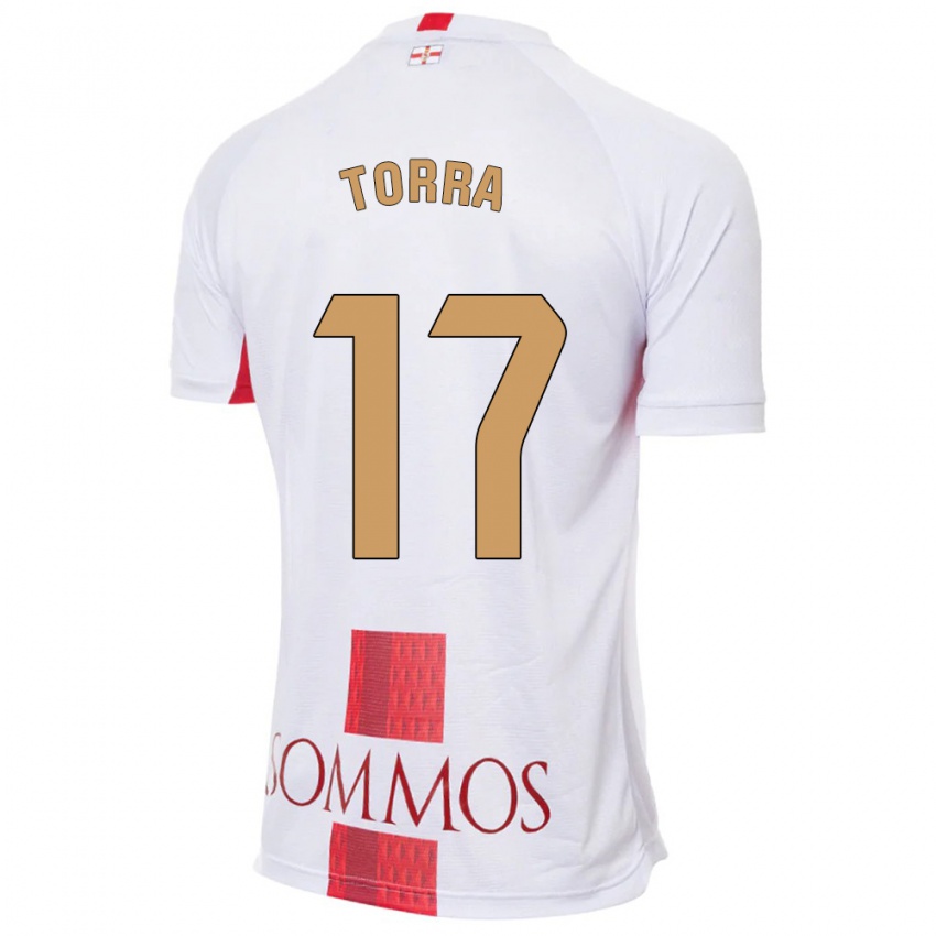 Bambino Maglia Marc Torra #17 Bianco Kit Gara Away 2023/24 Maglietta