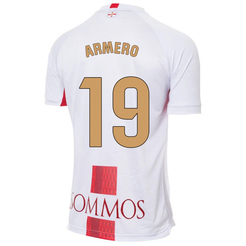 Bambino Maglia Sergi Armero #19 Bianco Kit Gara Away 2023/24 Maglietta