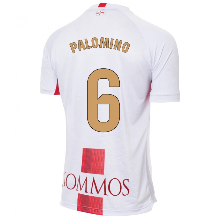 Bambino Maglia Yolanda Palomino #6 Bianco Kit Gara Away 2023/24 Maglietta